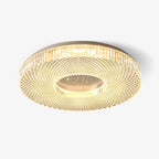 Lampa Sufitowa Glamour z Okrągłym Kloszem Akrylowym i Zintegrowanym LED