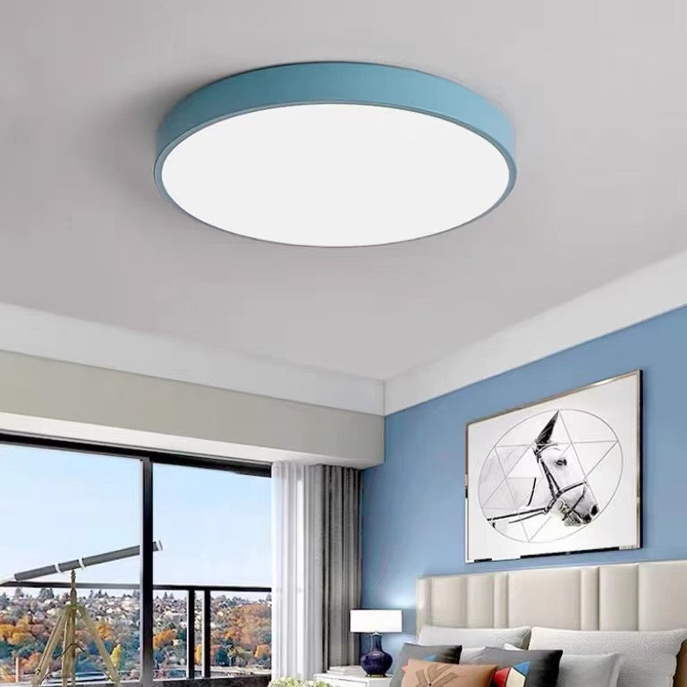 Lampa Sufitowa Minimalistyczna Okrągła Plafon z Wbudowanym LED