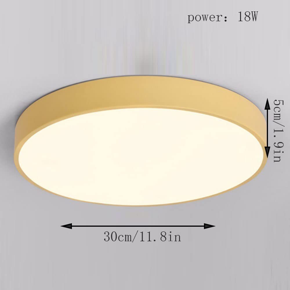 Lampa Sufitowa Minimalistyczna Okrągła Plafon z Wbudowanym LED