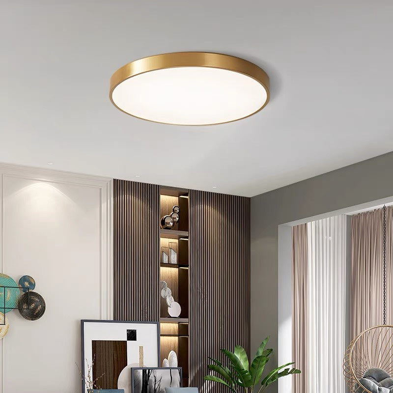 Lampa Sufitowa Minimalistyczna Okrągła Plafon z Wbudowanym LED