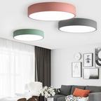 Lampa Sufitowa Minimalistyczna Okrągła Plafon z Wbudowanym LED