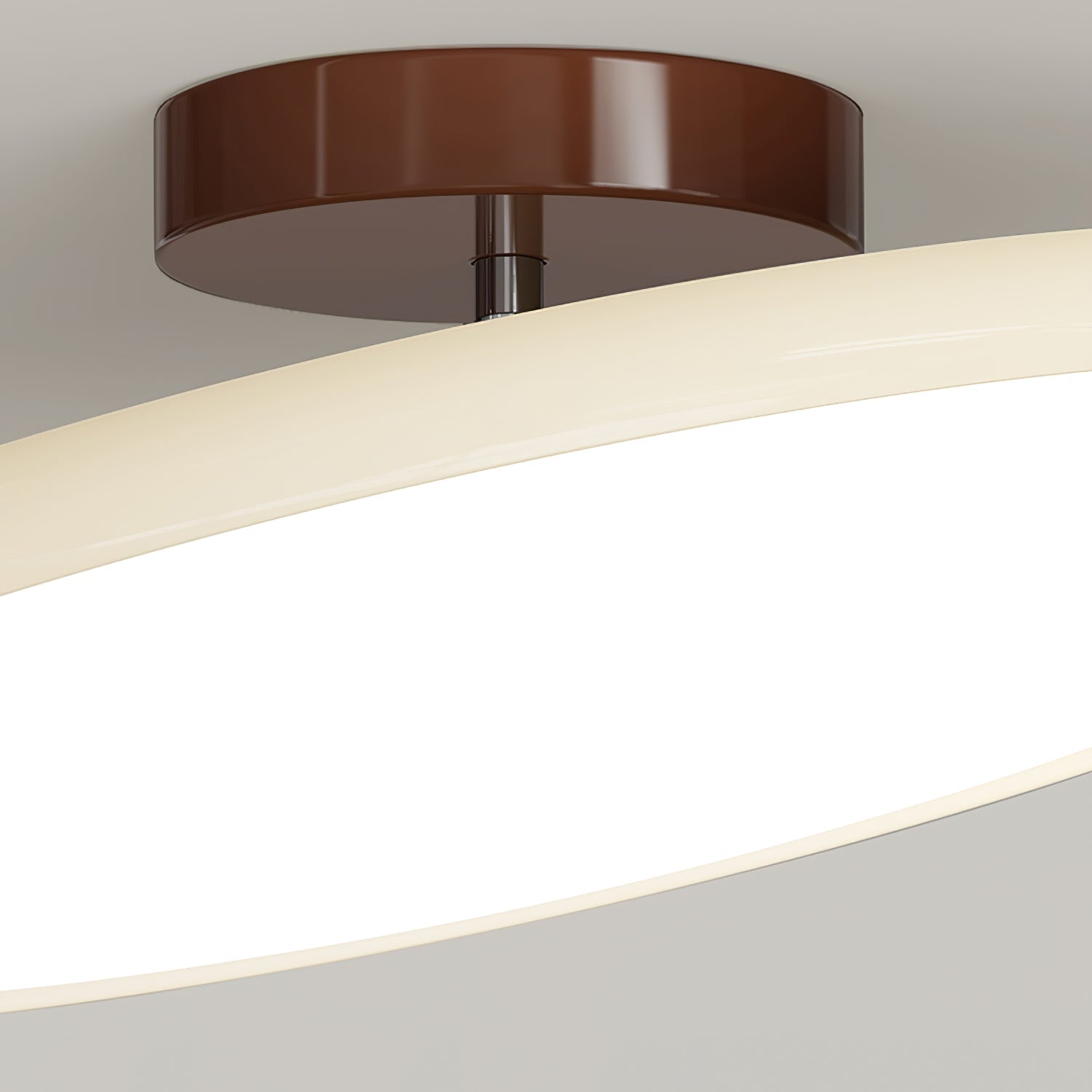 Lampa Sufitowa Minimalistyczna Okrągła z Obrotową Głowicą i Pilotem