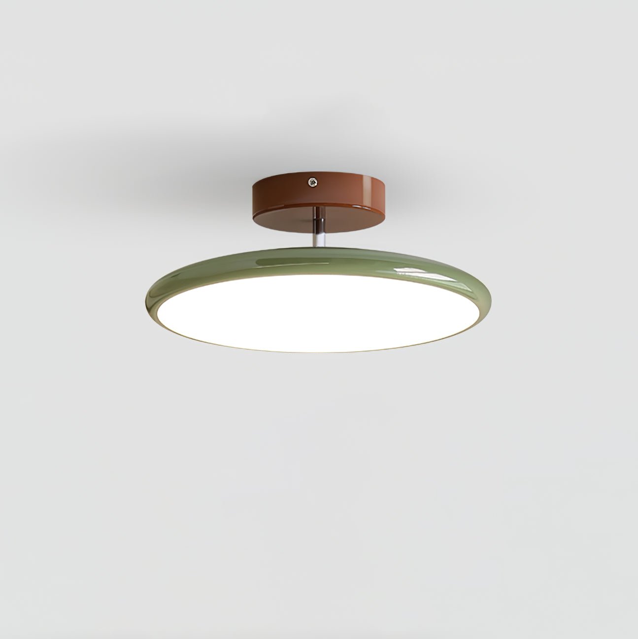 Lampa Sufitowa Minimalistyczna Okrągła z Obrotową Głowicą i Pilotem