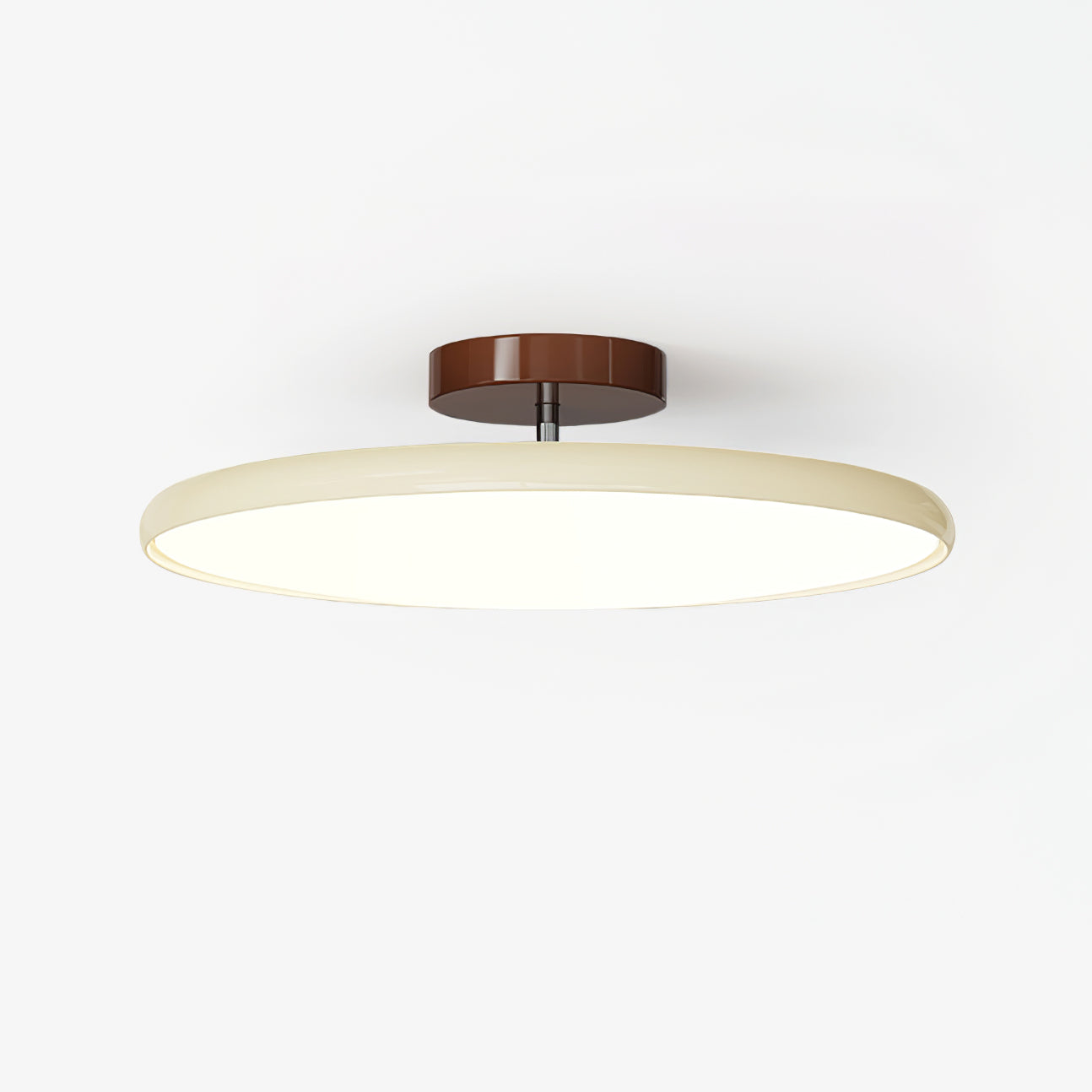 Lampa Sufitowa Minimalistyczna Okrągła z Obrotową Głowicą i Pilotem