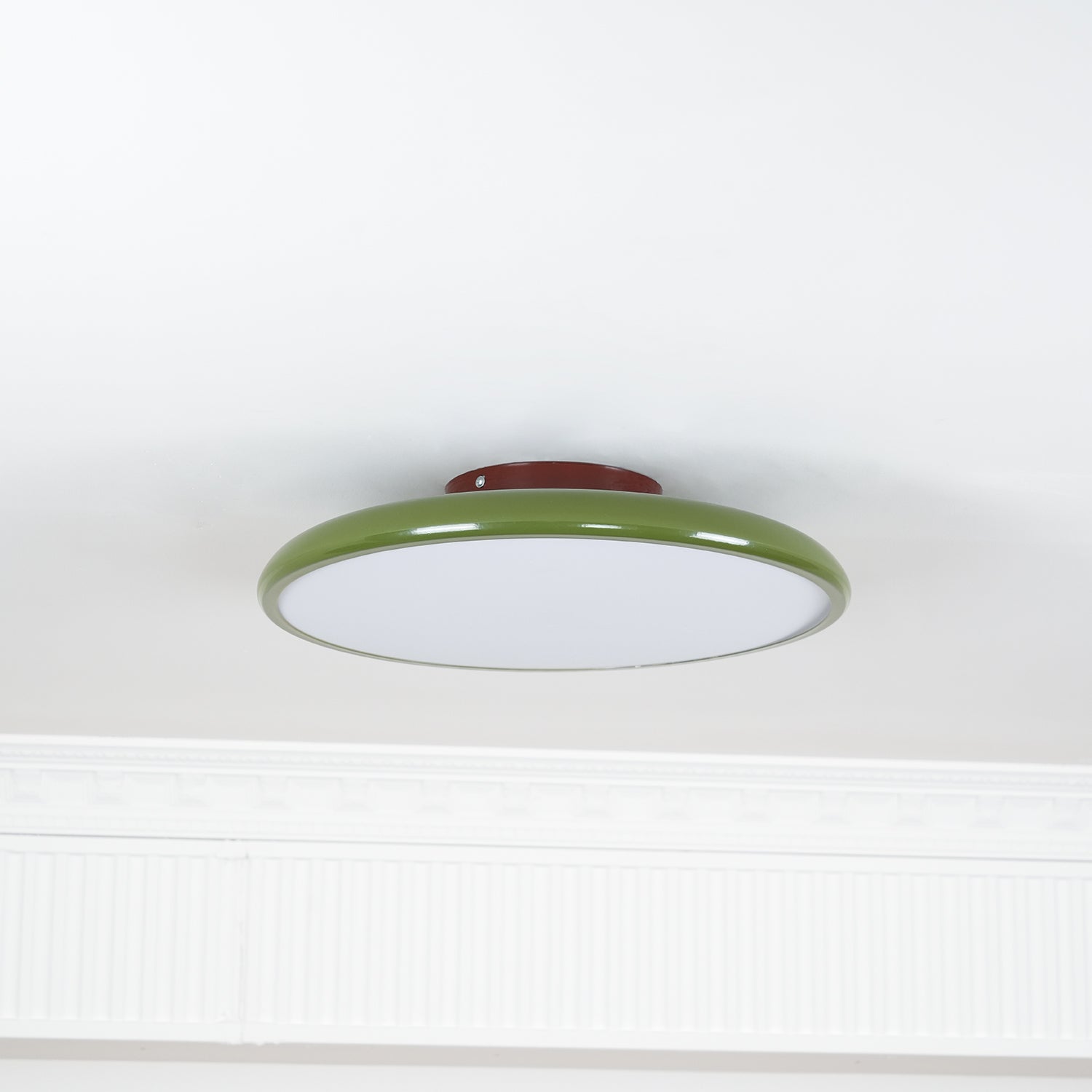 Lampa Sufitowa Minimalistyczna Okrągła z Obrotową Głowicą i Pilotem