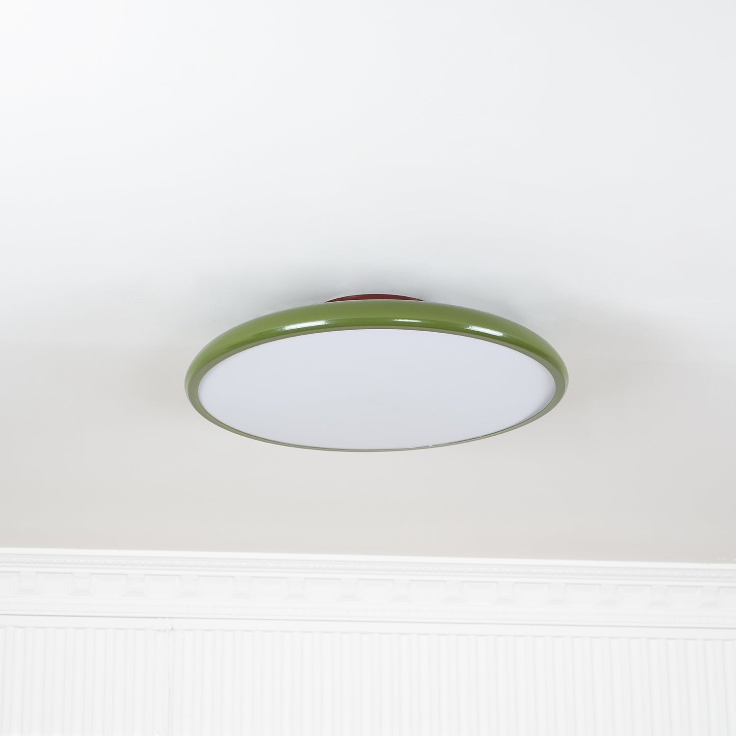 Lampa Sufitowa Minimalistyczna Okrągła z Obrotową Głowicą i Pilotem
