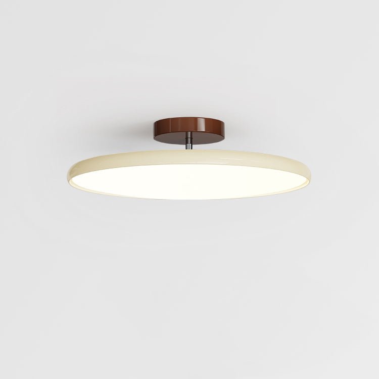 Lampa Sufitowa Minimalistyczna Okrągła z Obrotową Głowicą i Pilotem