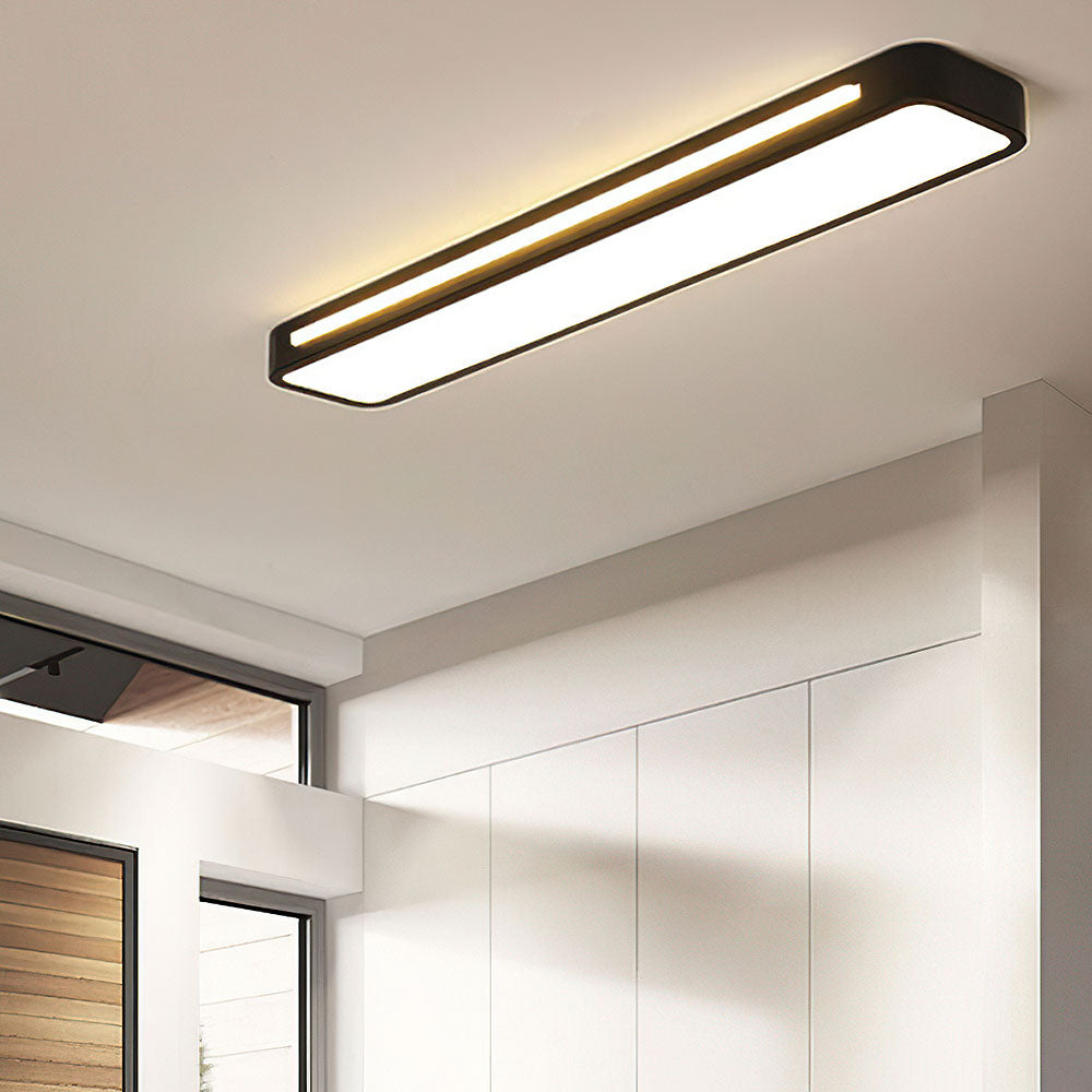 Lampa Sufitowa Minimalistyczna Skandynawska Prostokątna LED