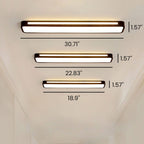 Lampa Sufitowa Minimalistyczna Skandynawska Prostokątna LED