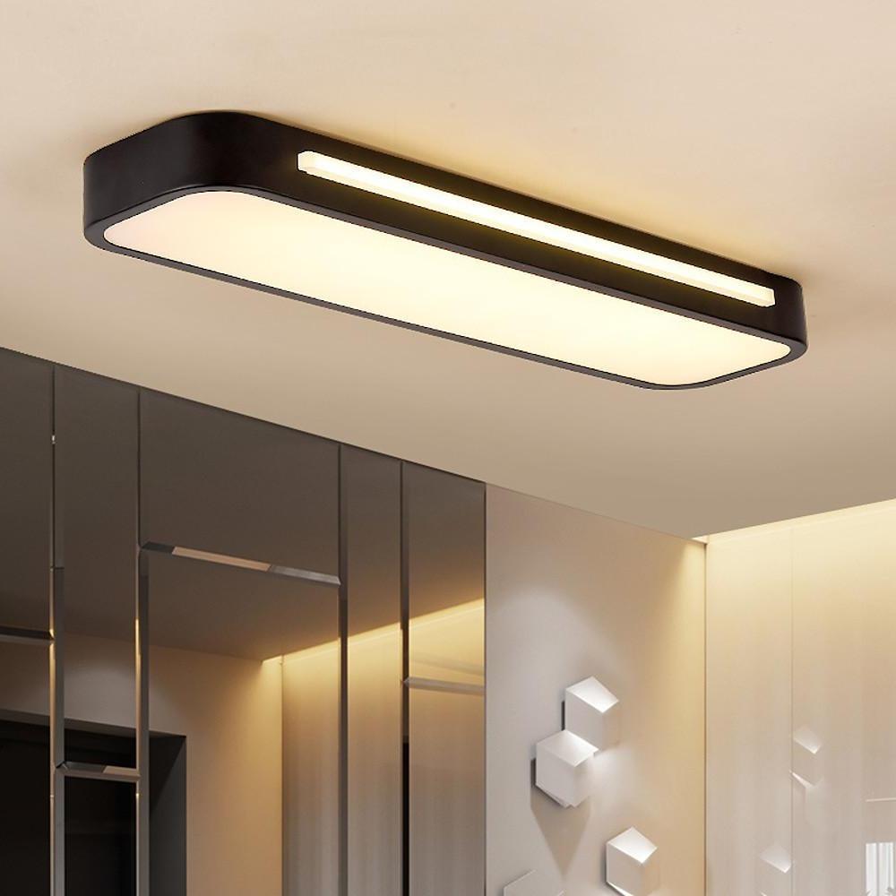 Lampa Sufitowa Minimalistyczna Skandynawska Prostokątna LED