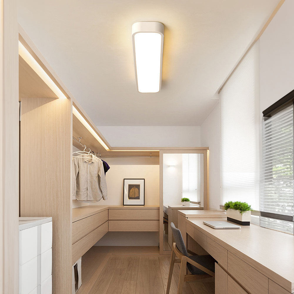 Lampa Sufitowa Minimalistyczna Skandynawska Prostokątna LED