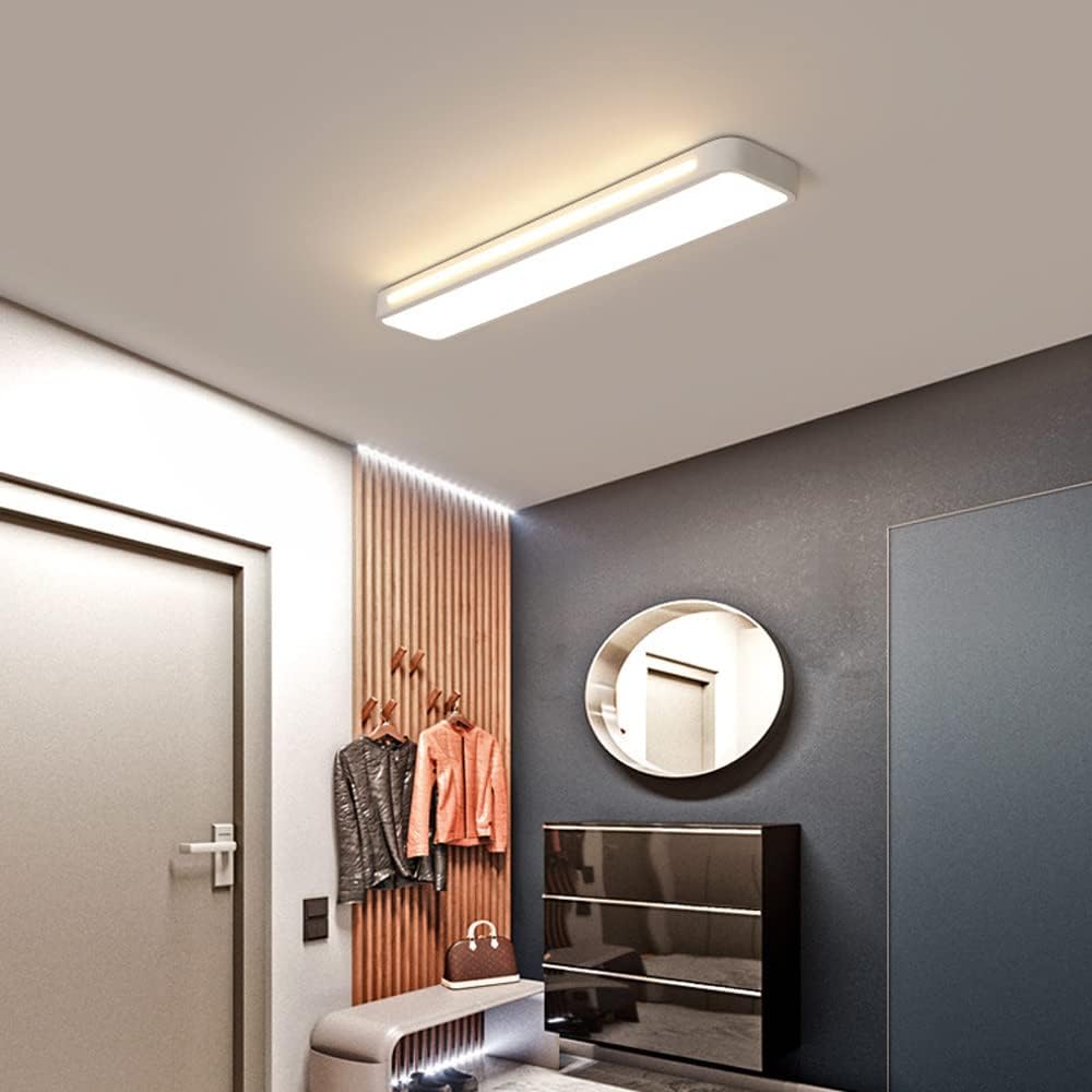 Lampa Sufitowa Minimalistyczna Skandynawska Prostokątna LED