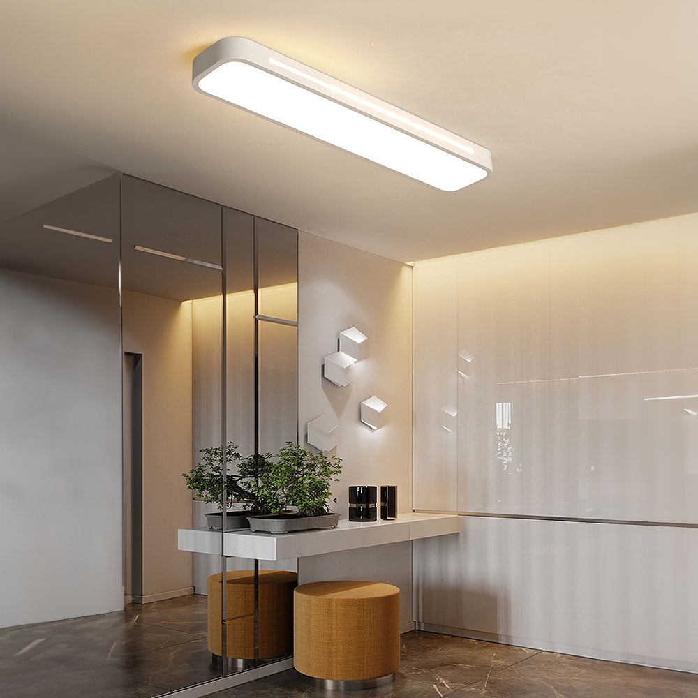 Lampa Sufitowa Minimalistyczna Skandynawska Prostokątna LED