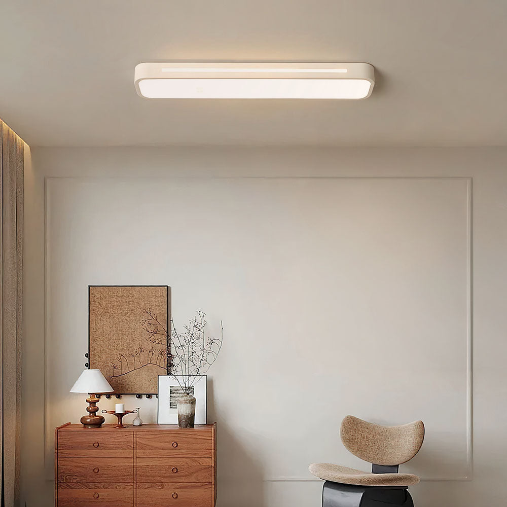 Lampa Sufitowa Minimalistyczna Skandynawska Prostokątna LED