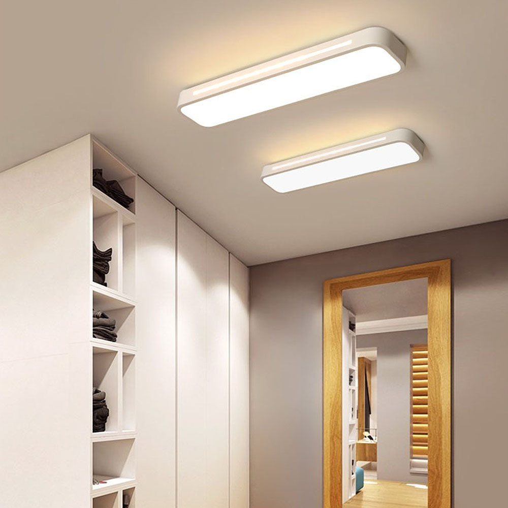 Lampa Sufitowa Minimalistyczna Skandynawska Prostokątna LED
