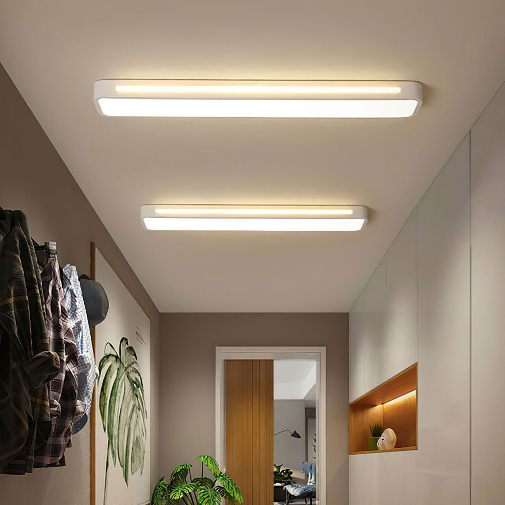 Lampa Sufitowa Minimalistyczna Skandynawska Prostokątna LED