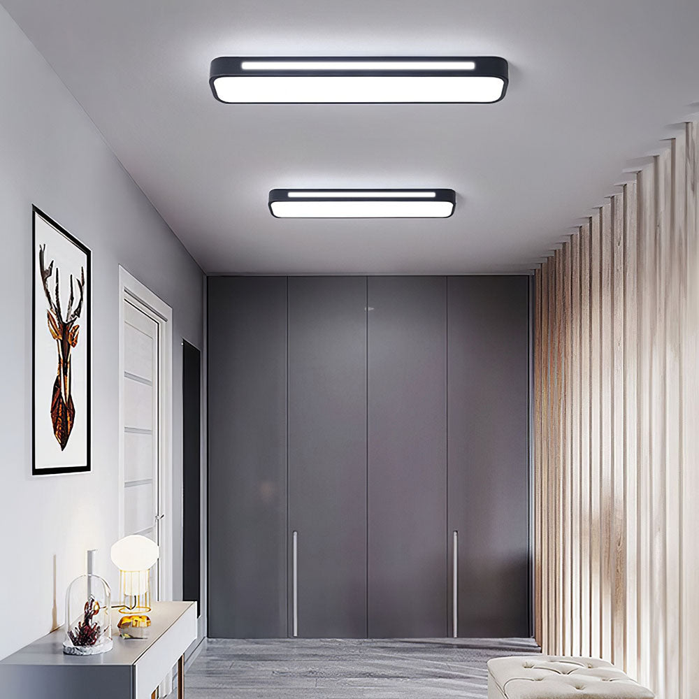 Lampa Sufitowa Minimalistyczna Skandynawska Prostokątna LED