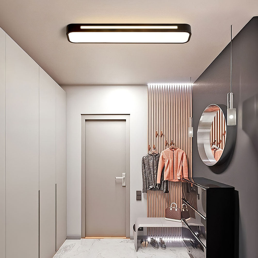 Lampa Sufitowa Minimalistyczna Skandynawska Prostokątna LED