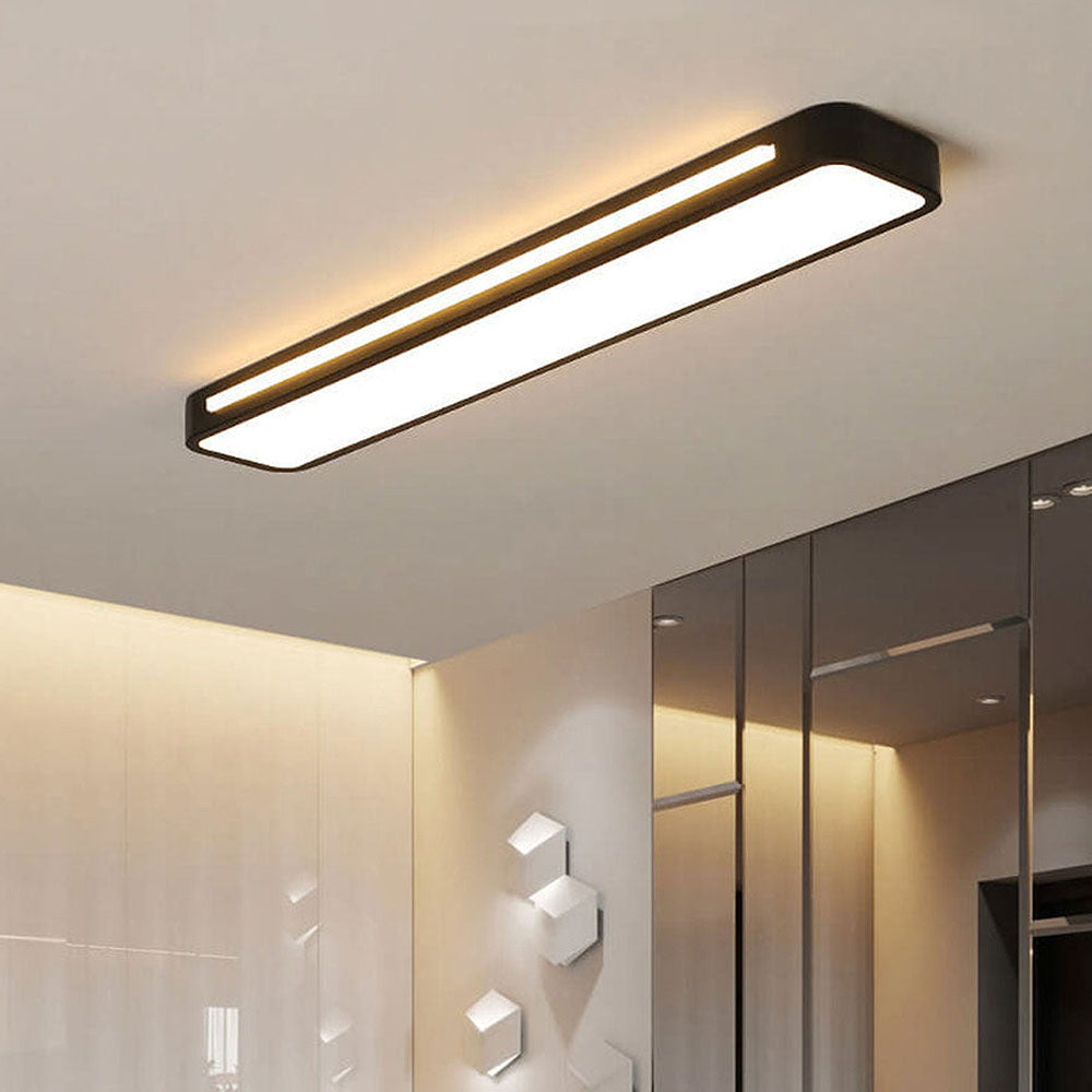 Lampa Sufitowa Minimalistyczna Skandynawska Prostokątna LED