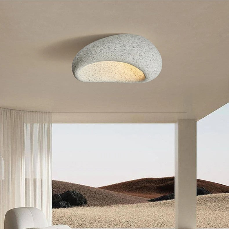Lampa Sufitowa Minimalistyczna w Stylu Wabi Sabi z Organiczną Formą