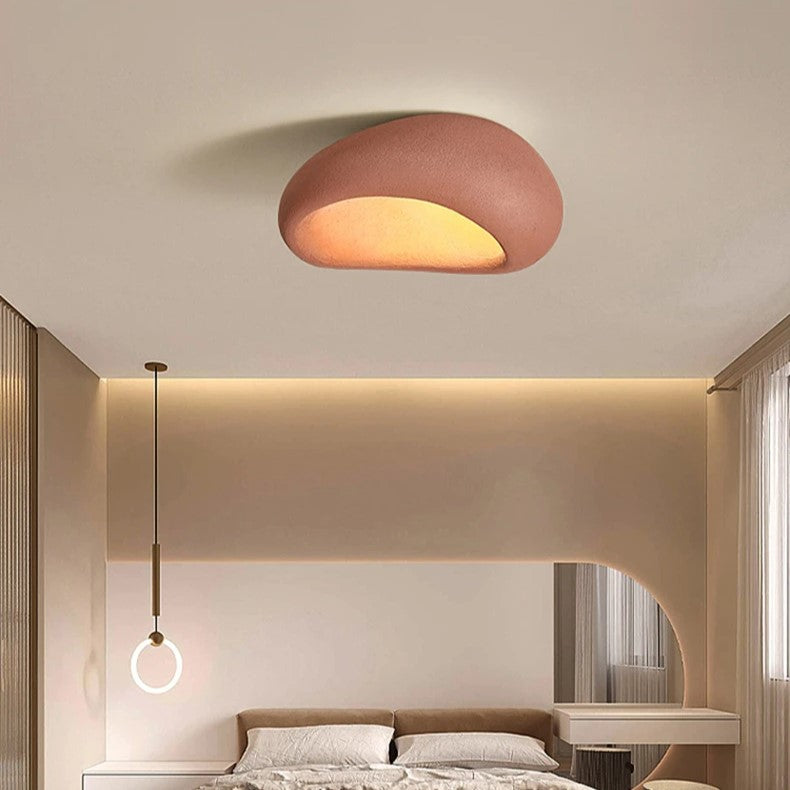 Lampa Sufitowa Minimalistyczna w Stylu Wabi Sabi z Organiczną Formą