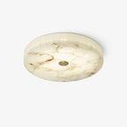 Lampa Sufitowa Minimalistyczna z Alabastrem i Okrągłą Kloszem