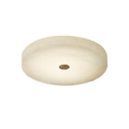 Lampa Sufitowa Minimalistyczna z Alabastrem i Złotym Detalem