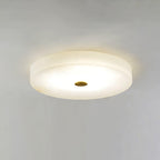 Lampa Sufitowa Minimalistyczna z Alabastrem i Złotym Detalem ##POS:14##