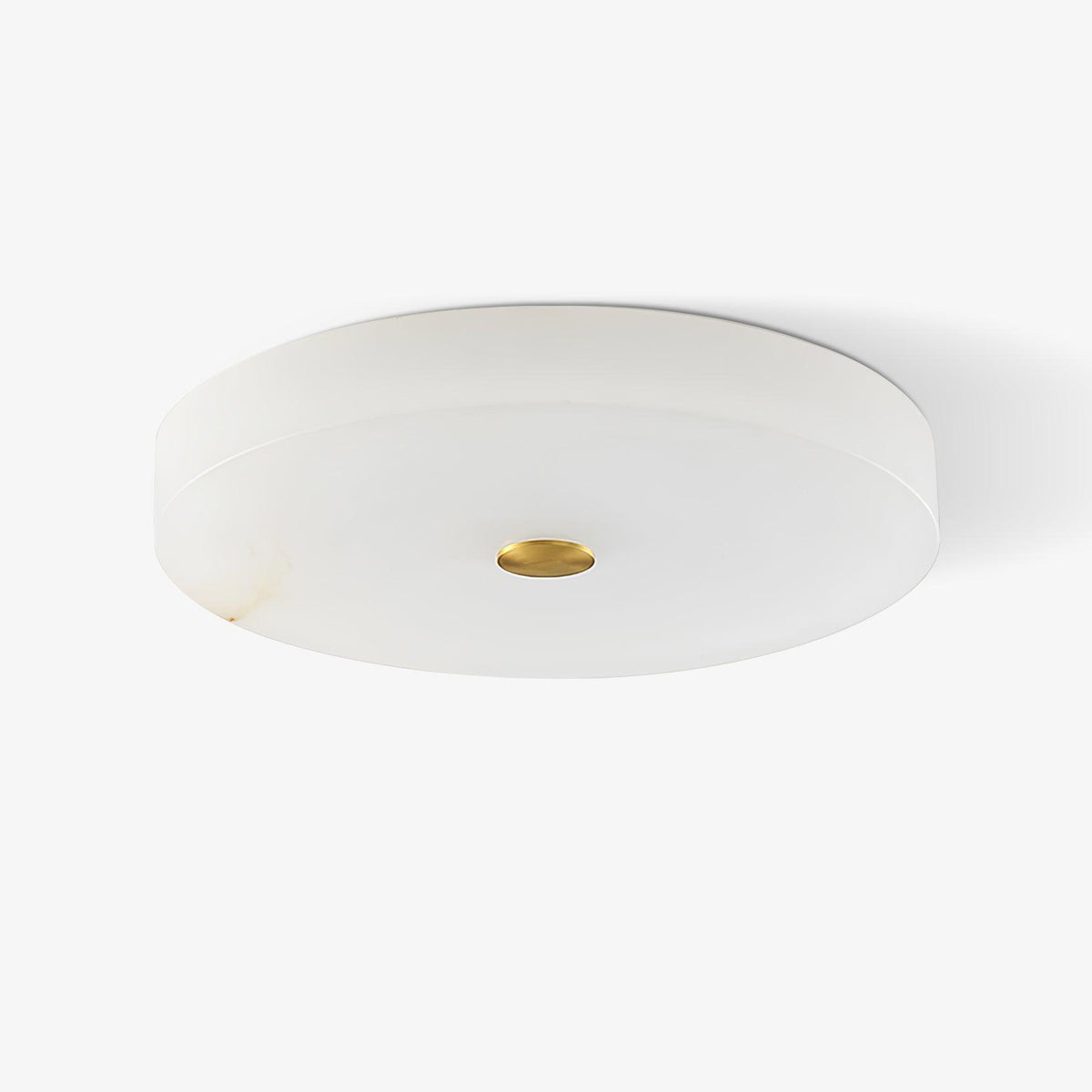 Lampa Sufitowa Minimalistyczna z Alabastrem i Złotym Detalem
