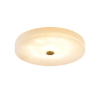 Lampa Sufitowa Minimalistyczna z Alabastrem i Złotym Detalem ##POS:20##