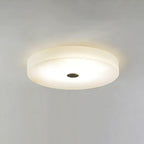 Lampa Sufitowa Minimalistyczna z Alabastrem i Złotym Detalem ##POS:22##
