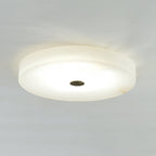Lampa Sufitowa Minimalistyczna z Alabastrem i Złotym Detalem