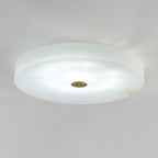 Lampa Sufitowa Minimalistyczna z Alabastrem i Złotym Detalem ##POS:36##