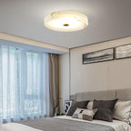 Lampa Sufitowa Minimalistyczna z Alabastrem i Złotym Detalem