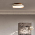 Lampa Sufitowa Minimalistyczna z Naturalnego Trawertynu i Drewna