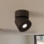 Lampa Sufitowa Minimalistyczna z Obrotową Głowicą do Montażu na Suficie i Ścianie