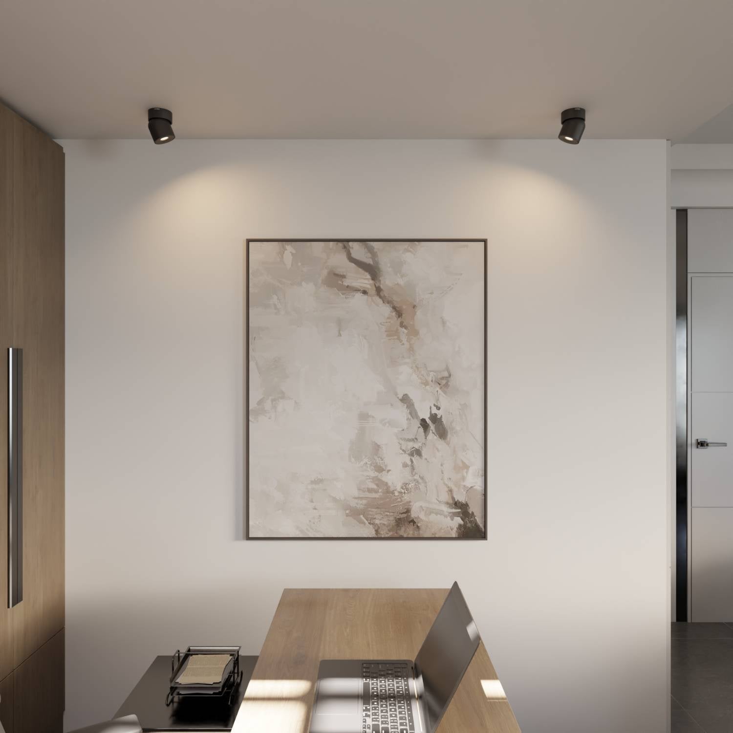 Lampa Sufitowa Minimalistyczna z Obrotową Głowicą do Montażu na Suficie i Ścianie