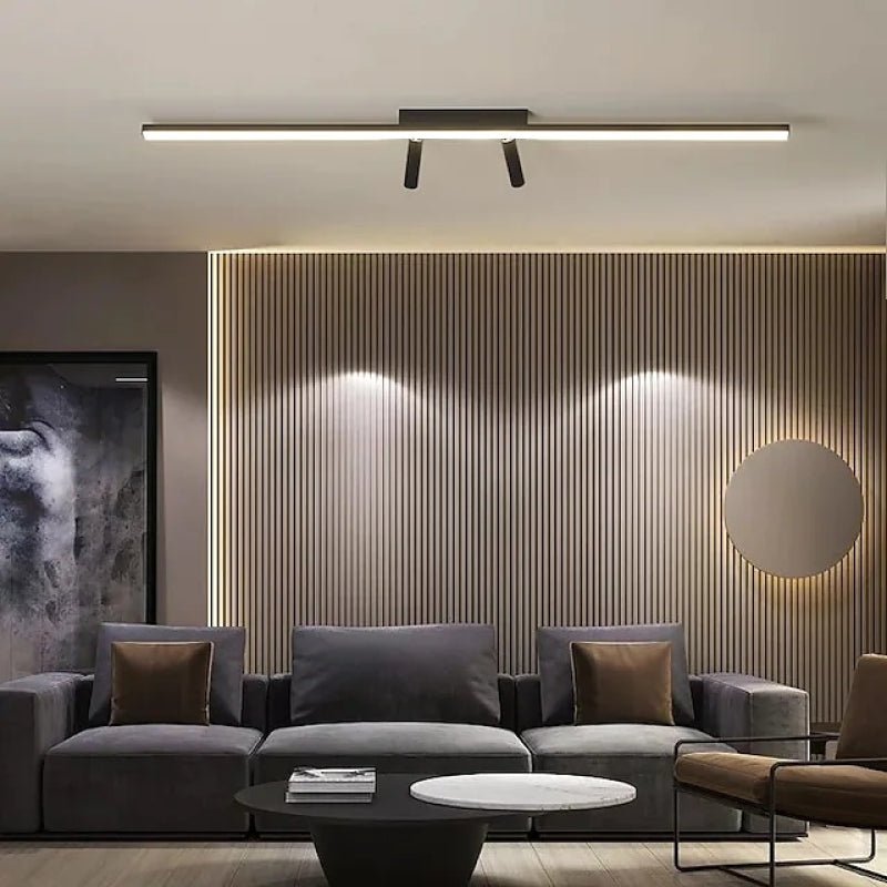Lampa Sufitowa Minimalistyczna z Obrotowymi Reflektorami i Listwą
