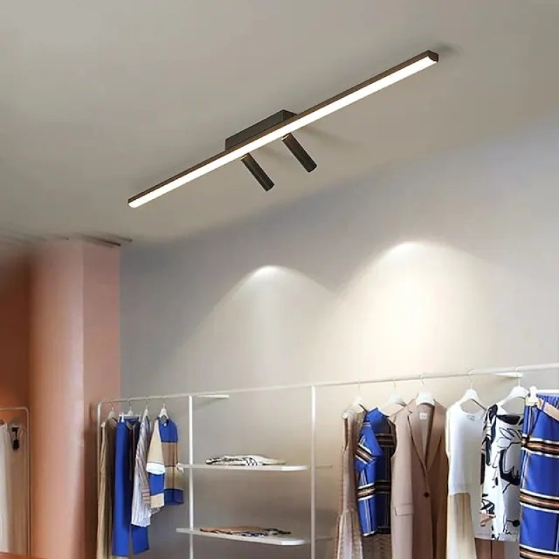 Lampa Sufitowa Minimalistyczna z Obrotowymi Reflektorami i Listwą