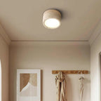 Lampa Sufitowa Minimalistyczna z Okrągłą Kloszem Kamiennym