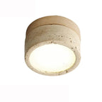 Lampa Sufitowa Minimalistyczna z Okrągłą Kloszem Kamiennym