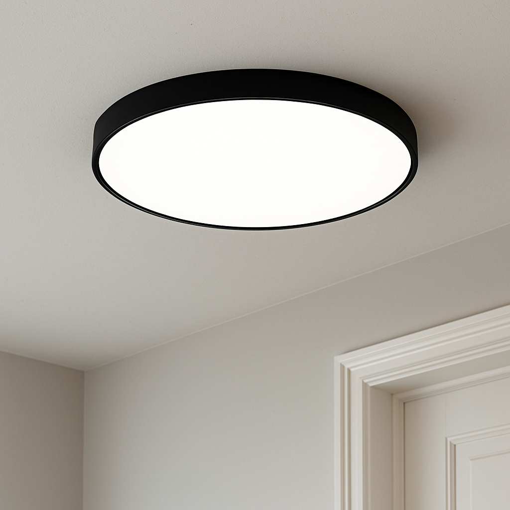 Lampa Sufitowa Minimalistyczna z Okrągłym Kloszem i Regulacją Barwy Światła