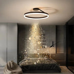 Lampa Sufitowa Minimalistyczna z Okrągłym Pierścieniem i Ściemnianiem