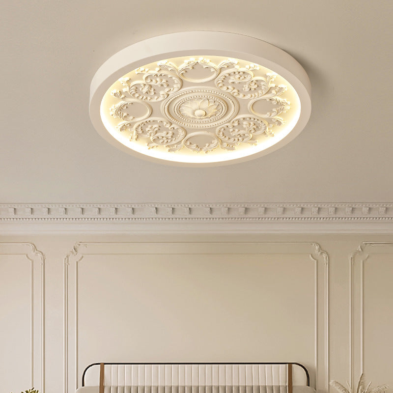 Lampa Sufitowa Minimalistyczna z Ornamentem i Zintegrowanym LED