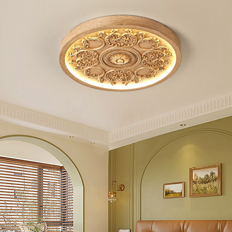 Lampa Sufitowa Minimalistyczna z Ornamentem i Zintegrowanym LED