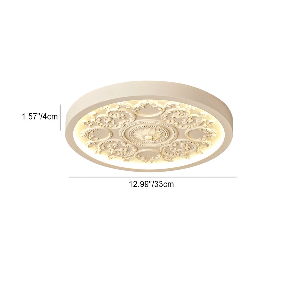 Lampa Sufitowa Minimalistyczna z Ornamentem i Zintegrowanym LED
