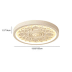 Lampa Sufitowa Minimalistyczna z Ornamentem i Zintegrowanym LED