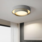 Lampa Sufitowa Minimalistyczna z Podwójnym Pierścieniem i Pilotem
