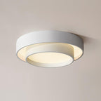 Lampa Sufitowa Minimalistyczna z Podwójnym Pierścieniem i Pilotem