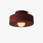 Lampa Sufitowa Modernistyczna z Okrągłą Kloszem i Mleczną Żarówką